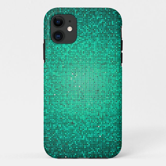 Funda Purpurina verde azulado para iPhone 5 Mate B (Reverso)