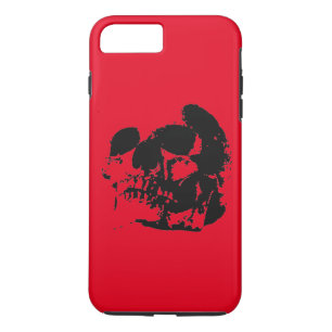 Funda Red Black Skull iPhone 7 Plus