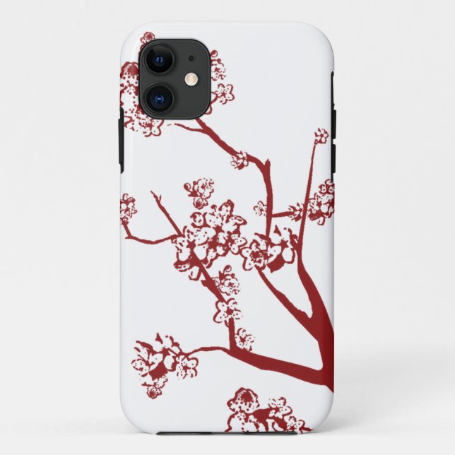 Funda Red Cherry Blossom iPhone 5 (Reverso)
