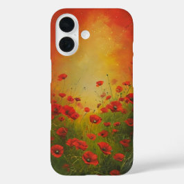 Funda Red Poppies Spring Breeze iPhone 16
