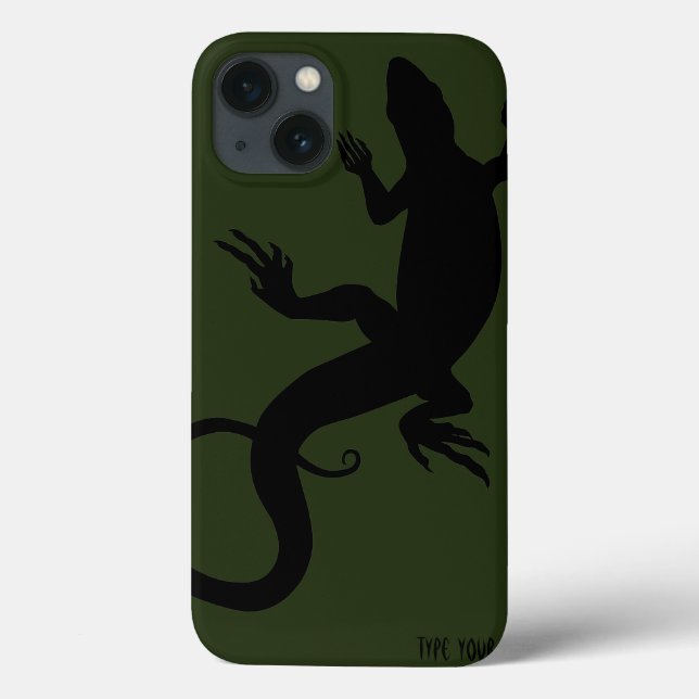 Funda Reptile Personalizado del estuche Lizard Art (Reverso)