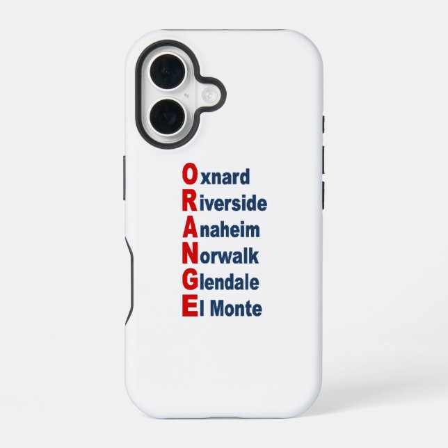 Funda resistente para Apple iPhone 16 CALIFORNIA T (Reverso )