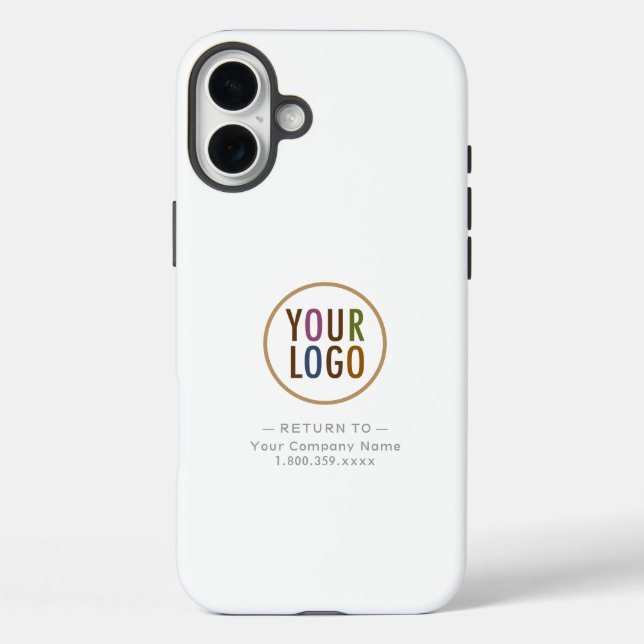 Funda resistente para iPhone 16 Plus Mate con logo (Reverso )