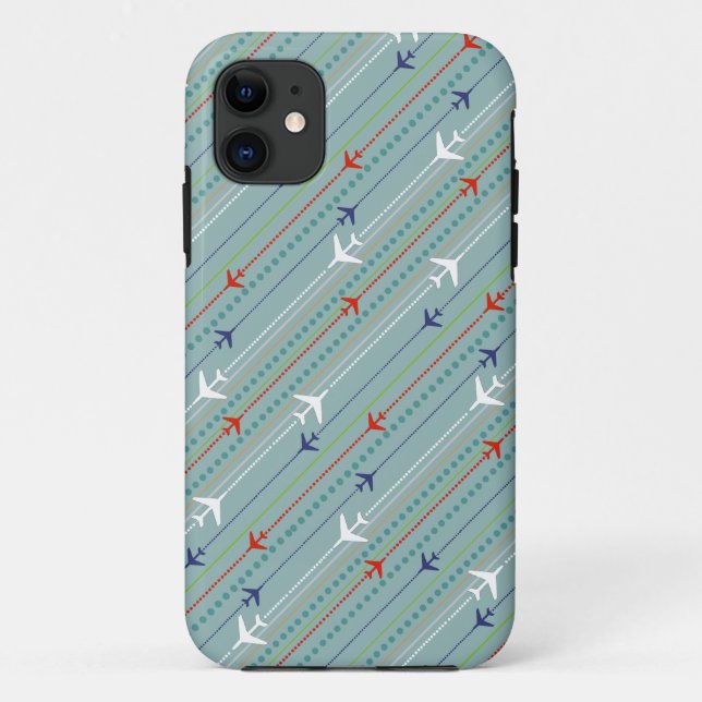 Funda Retro Airplane Pattern iPhone 5/5s (Reverso)