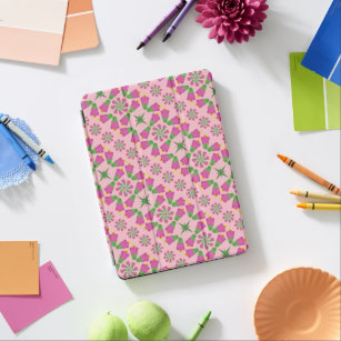 Funda Retro Bell Flower Mandalas Pink iPad
