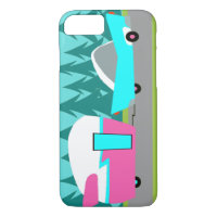 Funda Retro Camper / Trailer y Auto iPhone 7