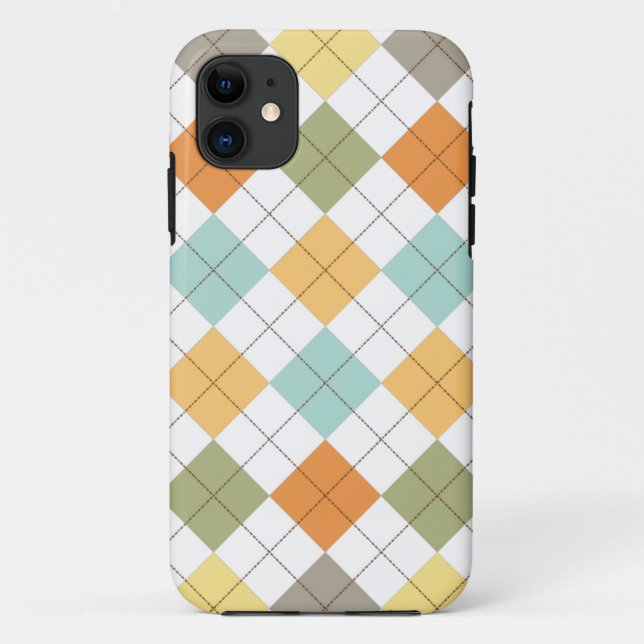 Funda Retro Diamond Pattern iPhone 5 (Reverso)