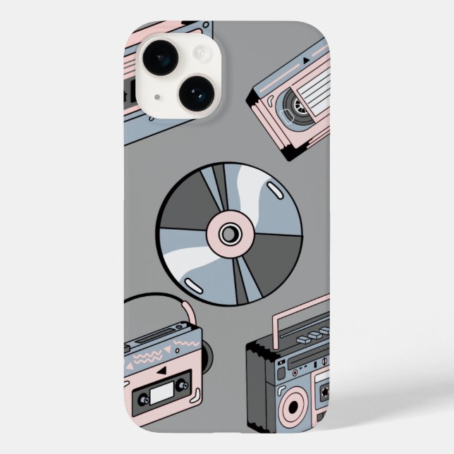 Funda Retro Gray Cellphone (Reverso )