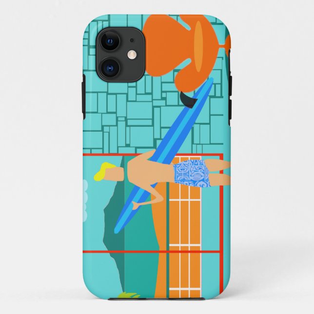 Funda Retro Surfer Dude iPhone 5/5S (Reverso)