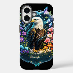 Funda rígida para iPhone 16 Águila Calva Mística