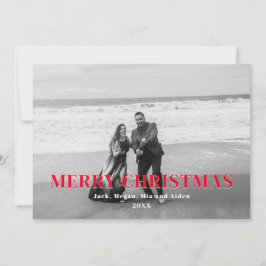 Funda roja y blanca Feliz Navidad