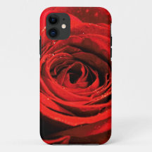 Funda rojo rosa con apenas un teléfono