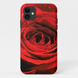 Funda rojo rosa con apenas un teléfono