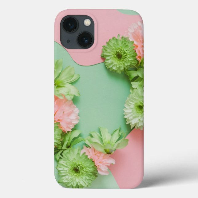 Funda rosa de iPhone 13 para la celebración del Es (Reverso)