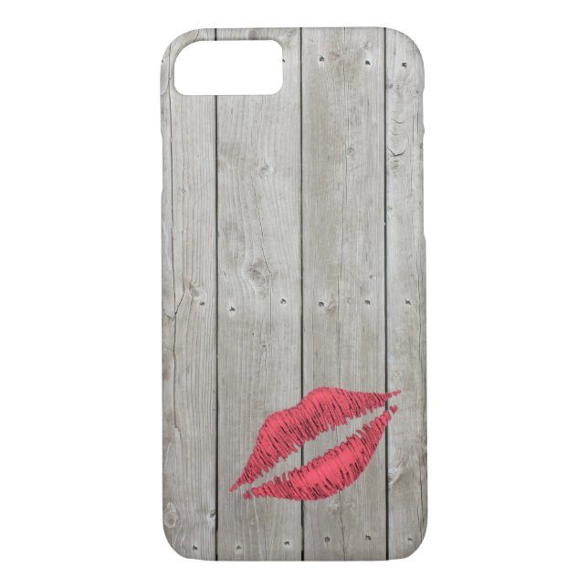 Funda ruso del iPhone 7 en Kiss (Reverso)