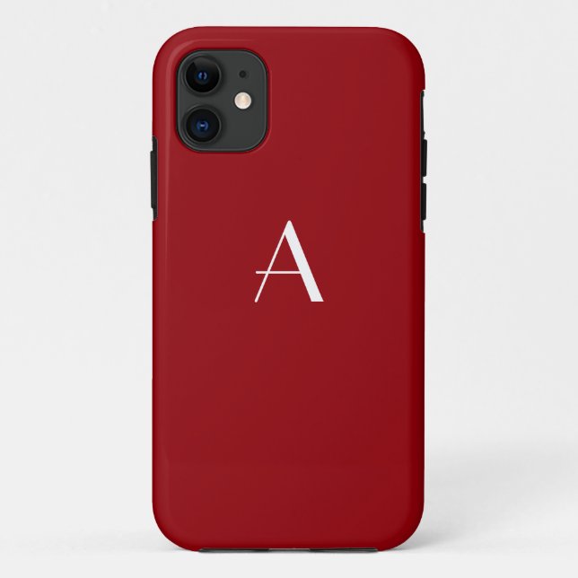 Funda Sangria Red Monogram iPhone 5 (Reverso)