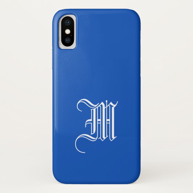 FUNDA SAPPHIRE AZUL Sólido fondo para iPhone X (Reverso)