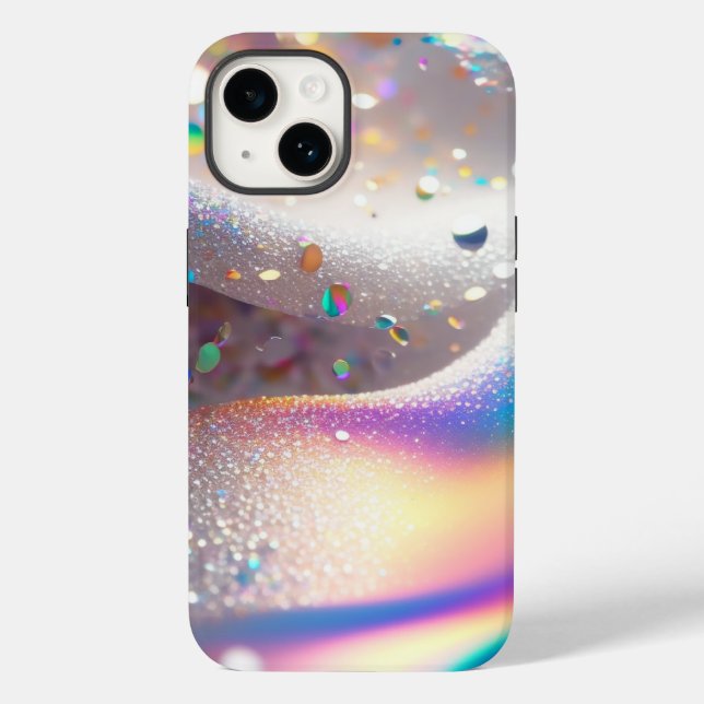 Funda Silver Purpurina para iPhone/iPad Mate Tough (Reverso )