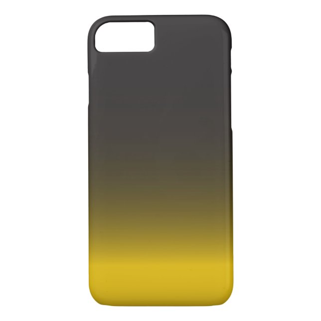 Funda simple para iPhone 7 en negro y oro (Reverso)