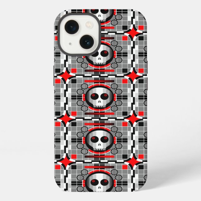 Funda Skull TV Multi para iPhone casi transparente (Reverso )