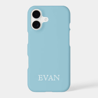 FUNDA SKY BLUE de color sólido fondo para iPhone X