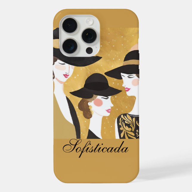 Funda sofisticada para iPhone 15 Pro Max (Reverso )