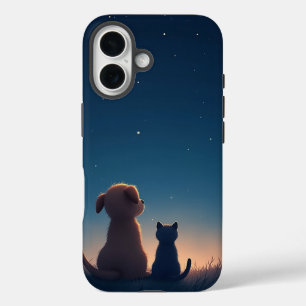 Funda Starlit Puppy & Kitten iPhone 16