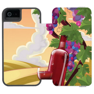 Funda Cartera Para iPhone 5 Watson Afiche de viaje de Provenza Francia Vieja