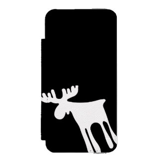 Funda Cartera Para iPhone 5 Watson Älg / Moose, vit