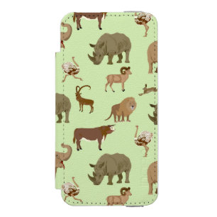 Funda Cartera Para iPhone 5 Watson Animales salvajes