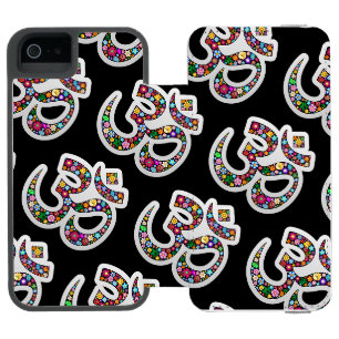 Funda Cartera Para iPhone 5 Watson Arte del símbolo floral Namaste