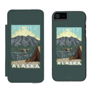 Funda Cartera Para iPhone 5 Watson Avión y pesca - Valdez, Alaska de Bush