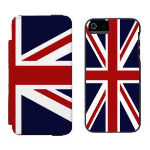 Funda Cartera Para iPhone 5 Watson Bandera del Sindicato del Reino Unido