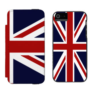 Funda Cartera Para iPhone 5 Watson Bandera del Sindicato del Reino Unido