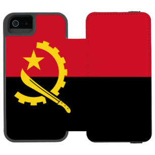 Funda Cartera Para iPhone 5 Watson Bandera patriótica angoleña