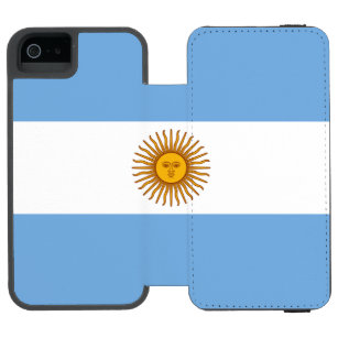 Funda Cartera Para iPhone 5 Watson Bandera Patriótica Argentina