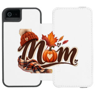 Funda Cartera Para iPhone 5 Watson Bufanda de cuadros de otoño acogedor para mamá iPh