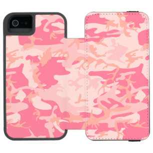 Funda Cartera Para iPhone 5 Watson Camuflaje Rosa, Militar, Ejército