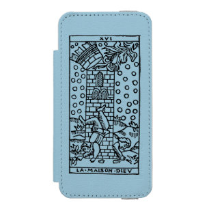 Funda Cartera Para iPhone 5 Watson Carta de tarot: El manicomio