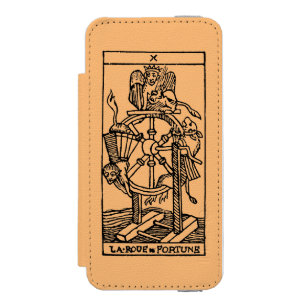 Funda Cartera Para iPhone 5 Watson Carta de tarot: Fortuna