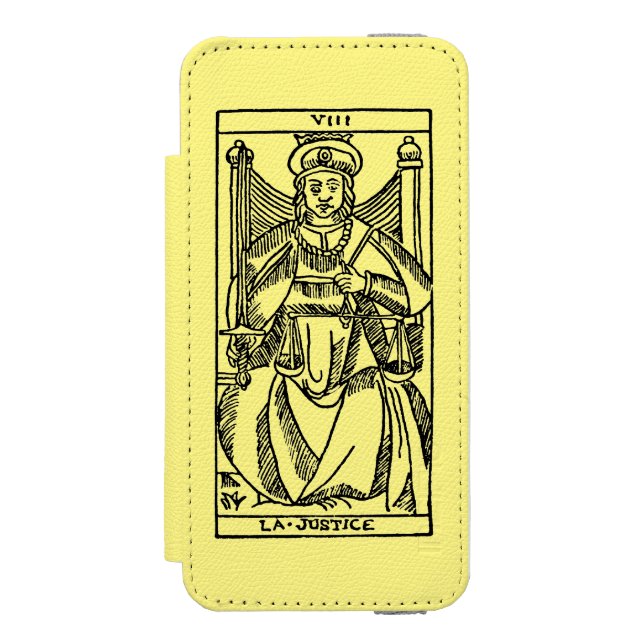 Funda Tipo Cartera Para iPhone De Incipio Carta de tarot: Justicia (Anverso)