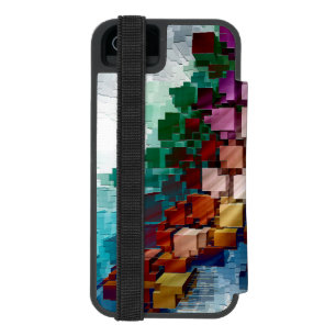 Funda Cartera Para iPhone 5 Watson Centrado en el cubo