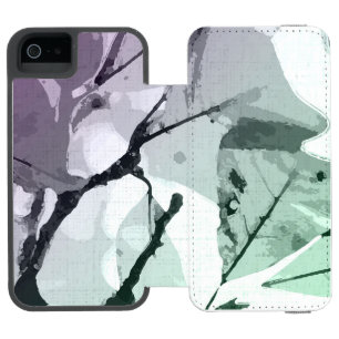 Funda Cartera Para iPhone 5 Watson Colores otoñales, hojas 5