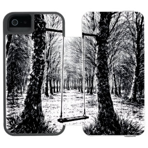 Funda Cartera Para iPhone 5 Watson Copertina per telefono elegante con paesaggi natur
