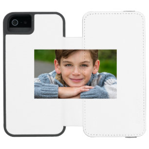 Funda Cartera Para iPhone 5 Watson Crea tu propia foto de hijo personalizada doble ca