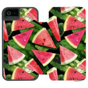 Funda Cartera Para iPhone 5 Watson Creación de patrón de sandía 5