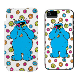Funda Cartera Para iPhone 5 Watson Destroyer de Cookie MonsterDonut