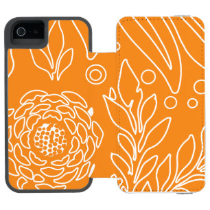 Funda Cartera Para iPhone 5 Watson Diseño floral 35