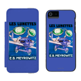 Funda Cartera Para iPhone 5 Watson E.B. Anuncio de las gafas de vuelo de Meyrowitz