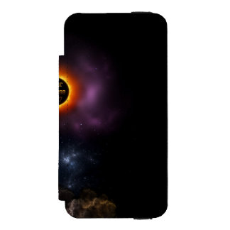 Funda Cartera Para iPhone 5 Watson Eclipse solar 2017 Bloom nebulosa